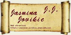Jasmina Jovikić vizit kartica